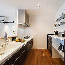 お掃除楽々キッチン