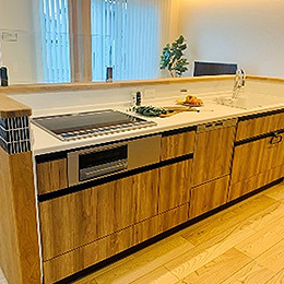 お掃除楽々キッチン