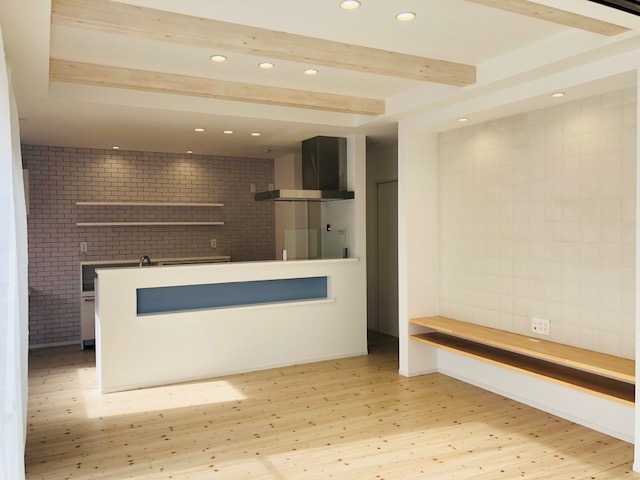 見せ梁と綺麗なLDK