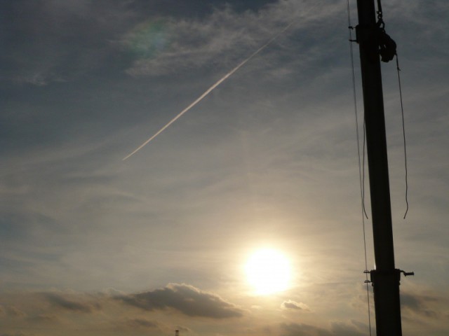 飛行機雲！
