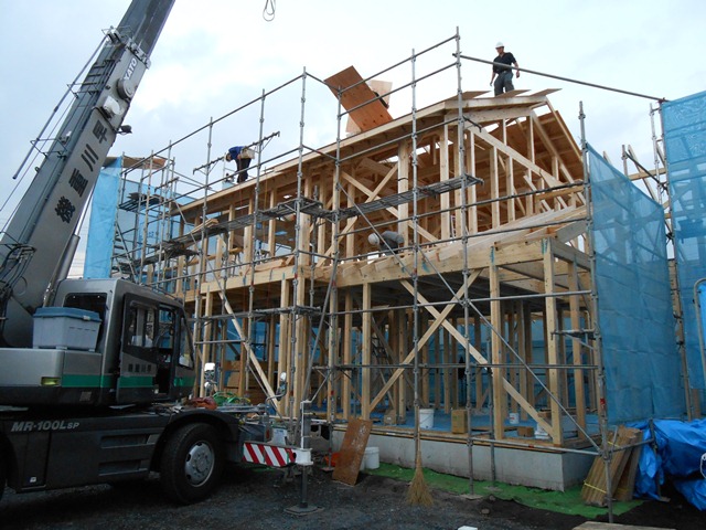 宇都宮市　上棟現場