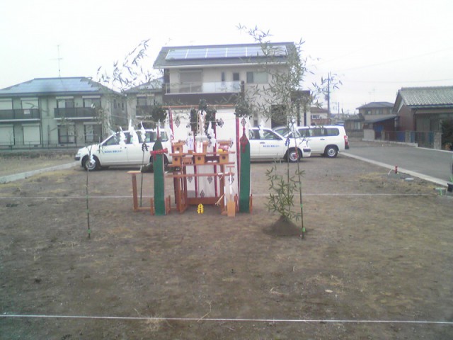 地鎮祭＠福居町モデルハウス