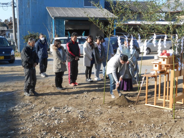 足利市　地鎮祭(^-^)