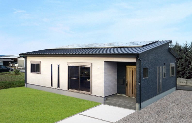 平屋太陽光ガルバ